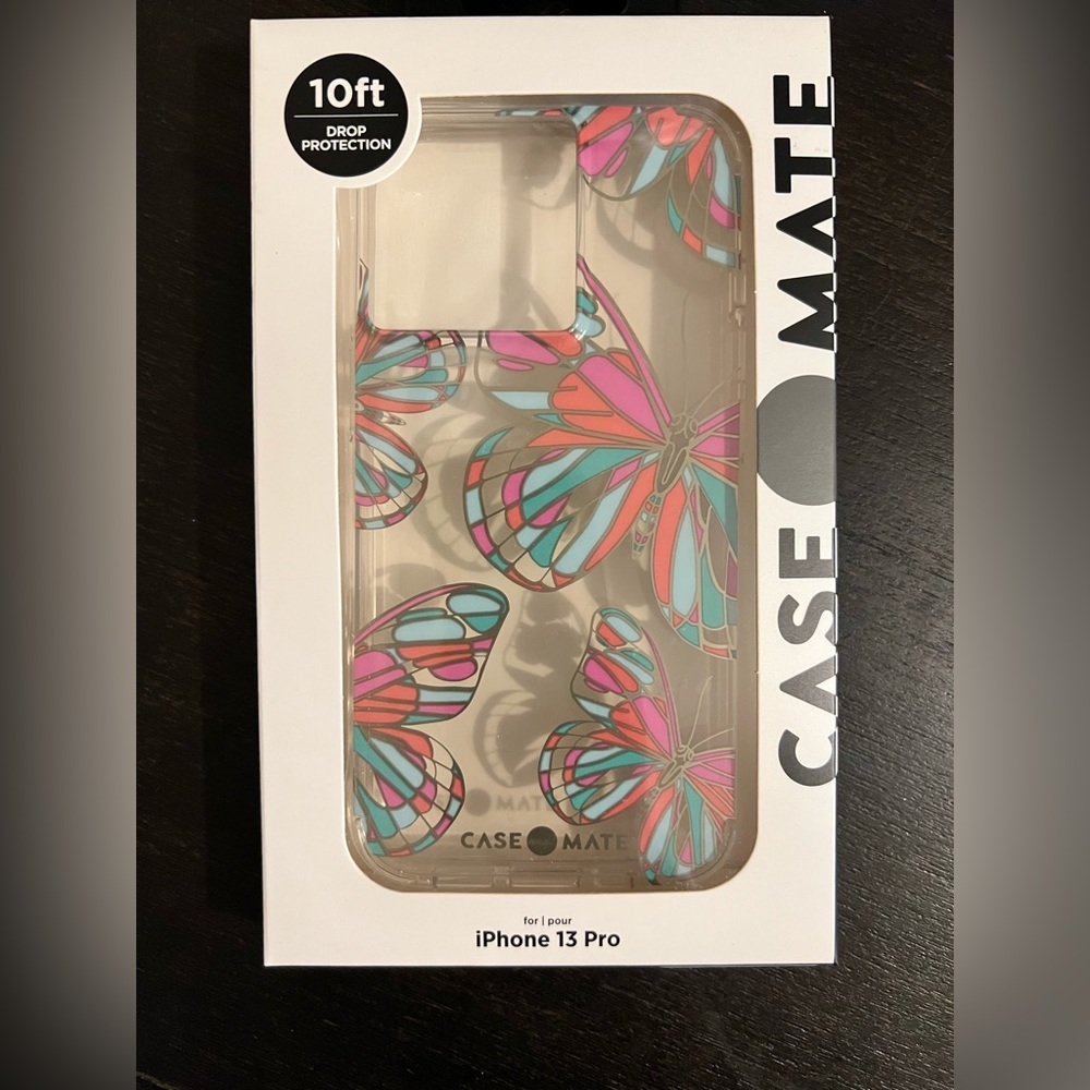 Case-Mate Prints Case for iPhone 13 Pro - Butterflies - NEW IN BOX